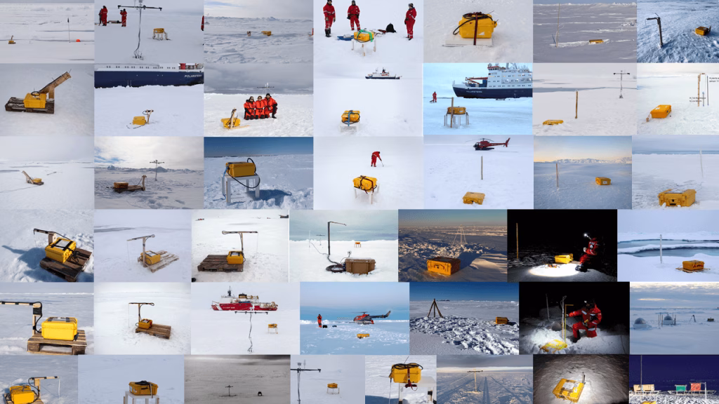 Creating a decade worth of Arctic sea ice and snow thickness data from buoy-based temperature measurements