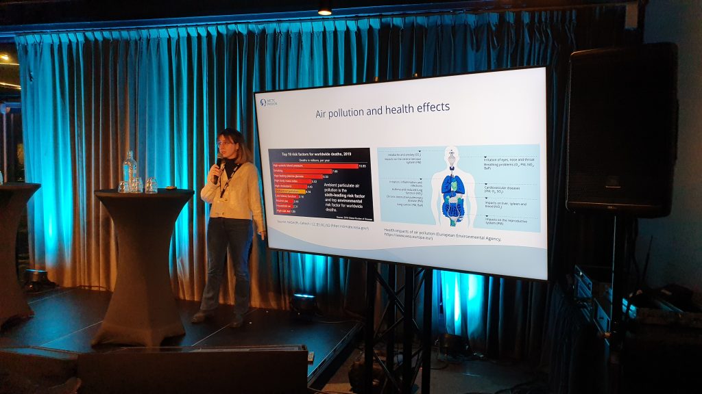 Ilaria Crotti talked about the importance of the Local Atmospheric Pollutant Forecast Service