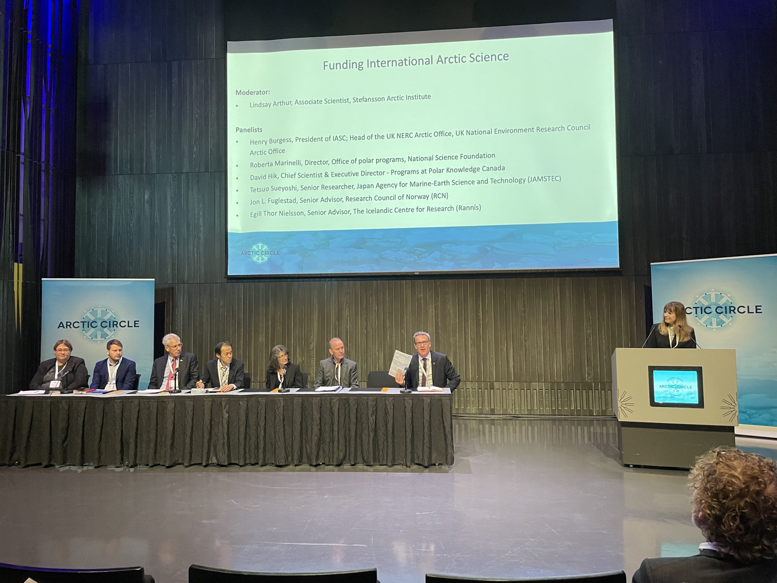 International Arctic Funding session at the Arctic Circle Assembly 2022 in Reykjavik, Iceland (photo: AWI/Lisa Grosfeld). 