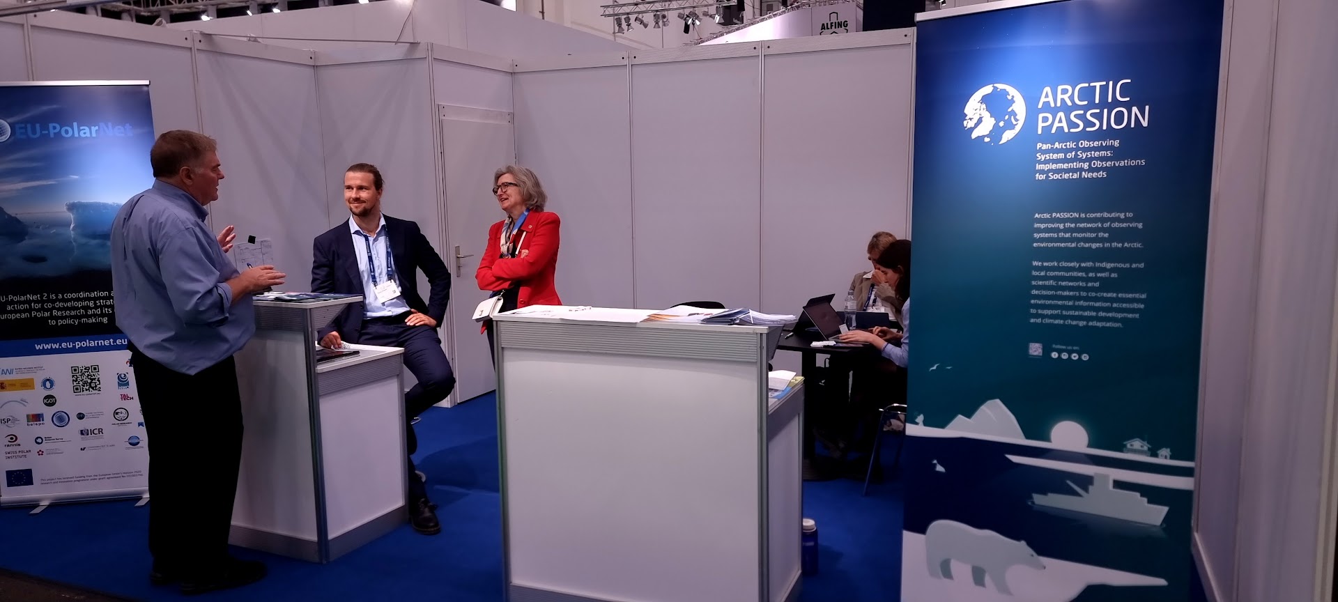 EU AMAP contribution at Polar Cluster exhibition stand at the Shipbuilding, Machinery and Marine Technology Trade Fair - SMM Hamburg, 6-9 September 2022 (photo: AMAP/Heidi Sevestre). 